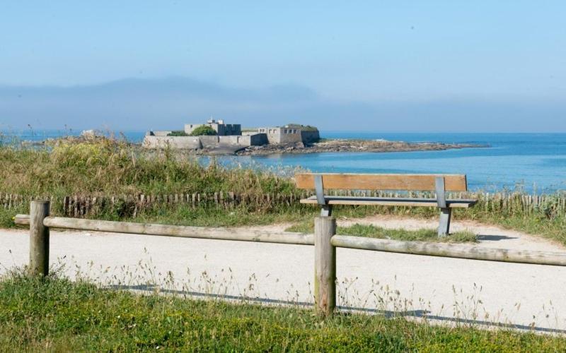 Loriot1- Appartement vue mer sur le fort bloqué ploemeur Esterno foto